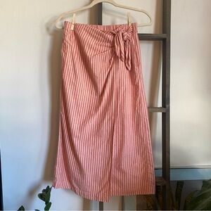 Universal Thread Coral Striped Skirt
